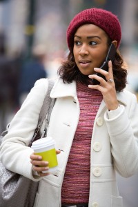 Woman On Her Cell Phone